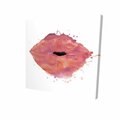 Fondo 32 x 32 in. Watercolor Pink Lipstick-Print on Canvas FO2789155